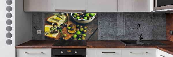 Keuken achterwand olijven