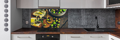 Keuken achterwand olijven