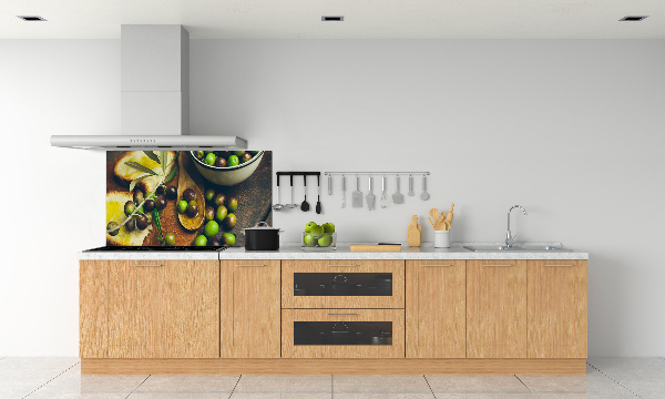 Keuken achterwand olijven