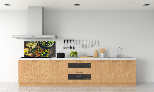 Keuken achterwand olijven