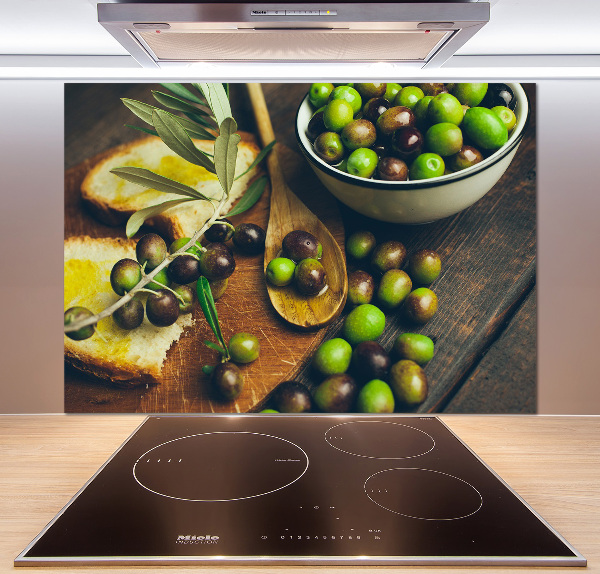 Keuken achterwand olijven