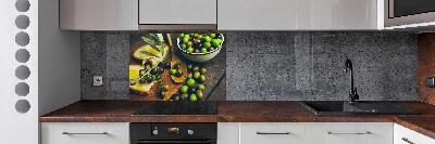Keuken achterwand olijven
