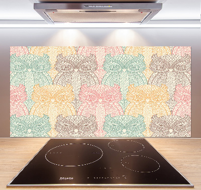 Glazen achterwand keuken Uilen