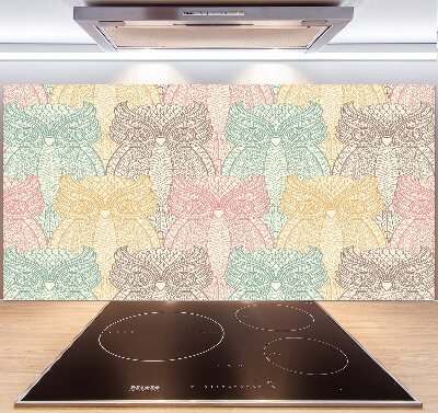 Glazen achterwand keuken Uilen