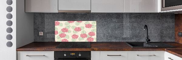 Spatscherm keuken Rozen