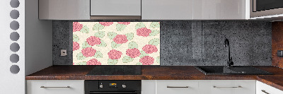 Spatscherm keuken Rozen