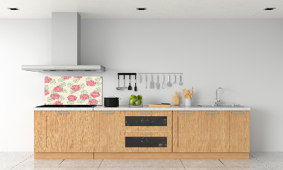 Spatscherm keuken Rozen