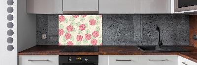 Spatscherm keuken Rozen