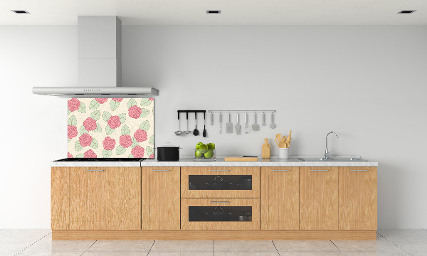 Spatscherm keuken Rozen