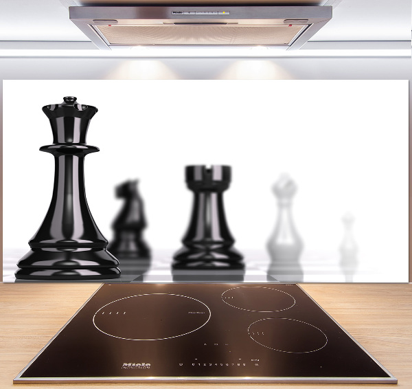 Glazen achterwand keuken Schaakstuk