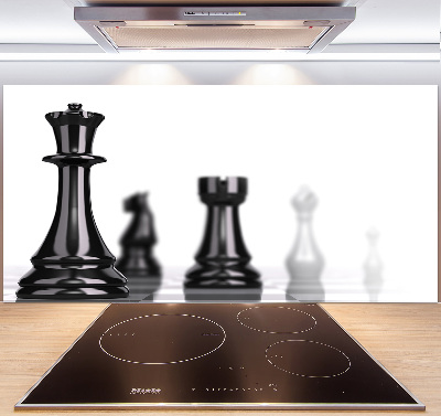 Glazen achterwand keuken Schaakstuk