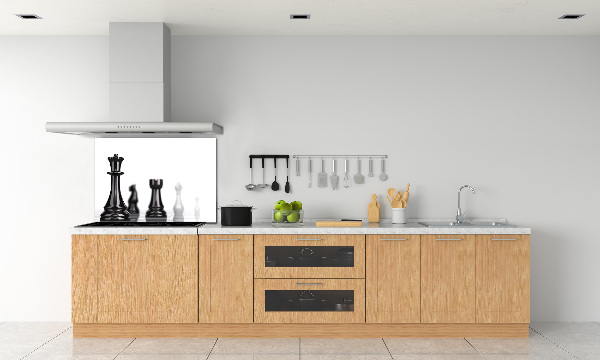 Glazen achterwand keuken Schaakstuk
