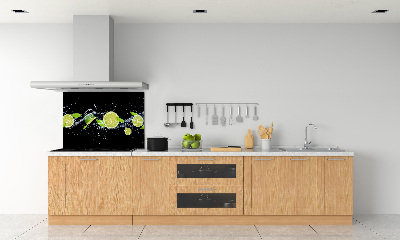 Spatscherm keuken Limoenen en water