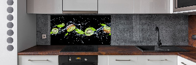 Spatplaat keuken Kiwi en water