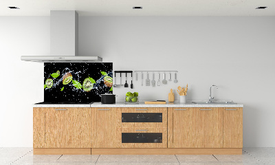 Spatplaat keuken Kiwi en water