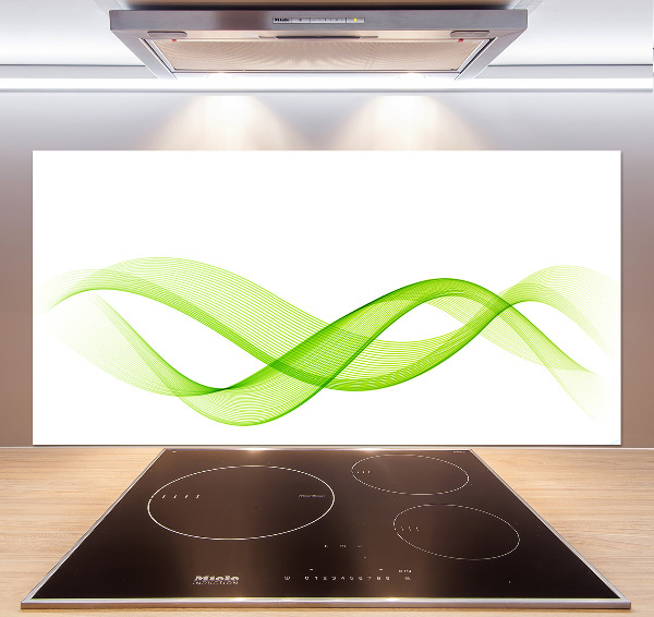 Spatscherm keuken Kleurrijke golven