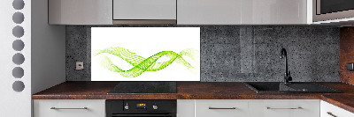 Spatscherm keuken Kleurrijke golven