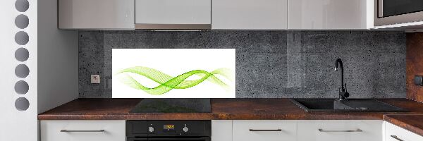 Spatscherm keuken Kleurrijke golven