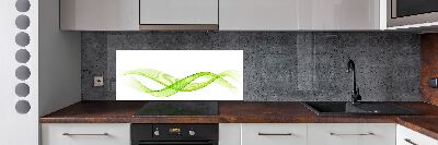 Spatscherm keuken Kleurrijke golven