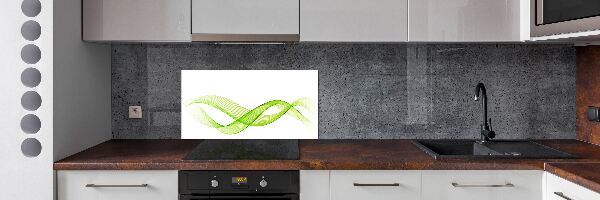 Spatscherm keuken Kleurrijke golven