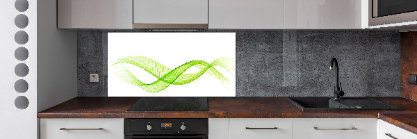 Spatscherm keuken Kleurrijke golven