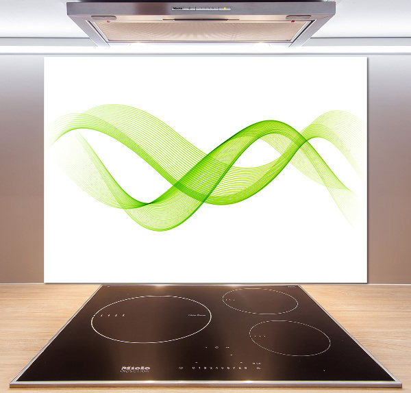 Spatscherm keuken Kleurrijke golven
