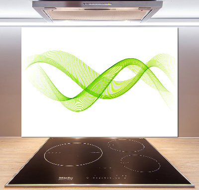 Spatscherm keuken Kleurrijke golven