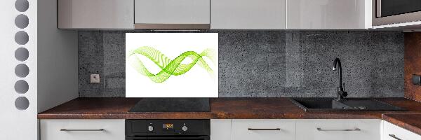 Spatscherm keuken Kleurrijke golven