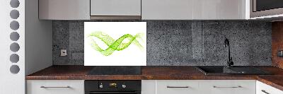 Spatscherm keuken Kleurrijke golven