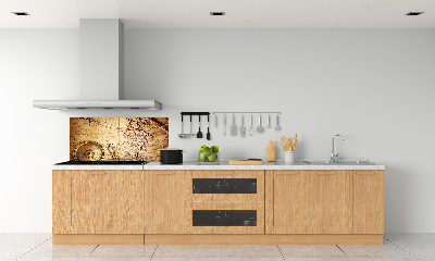Spatplaat keuken Kompas op de kaart