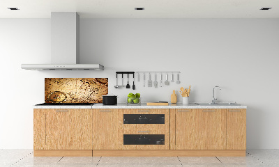 Spatplaat keuken Kompas op de kaart