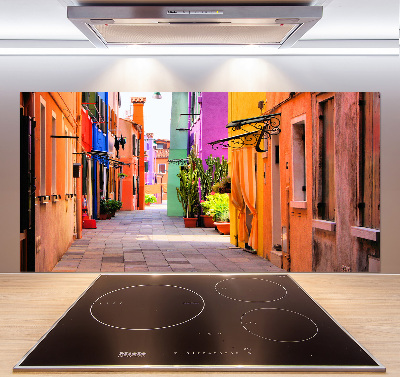 Achterwand keuken Kleurrijke straten