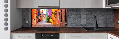 Achterwand keuken Kleurrijke straten