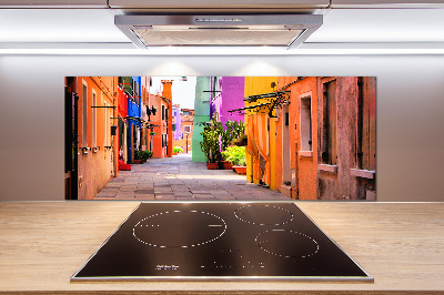 Achterwand keuken Kleurrijke straten