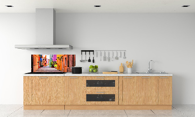 Achterwand keuken Kleurrijke straten