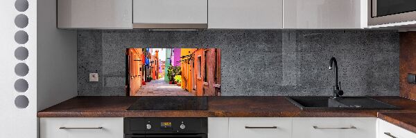 Achterwand keuken Kleurrijke straten