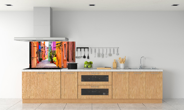 Achterwand keuken Kleurrijke straten