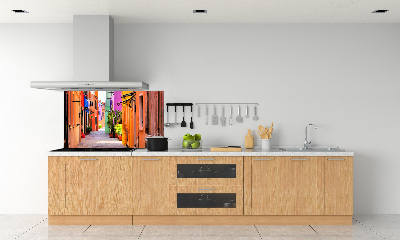 Achterwand keuken Kleurrijke straten