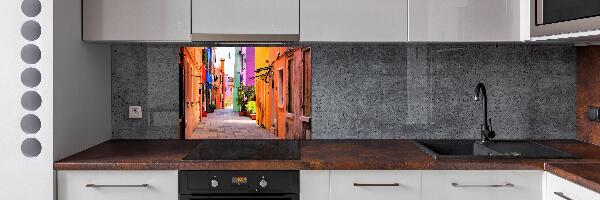 Achterwand keuken Kleurrijke straten