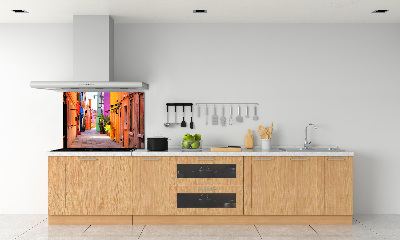 Achterwand keuken Kleurrijke straten