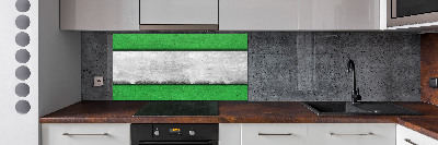 Spatplaat keuken Groene muur