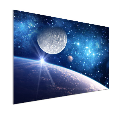 Panel szklany do kuchni Księżyc