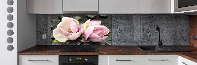 Spatscherm keuken Magnolia zensteen