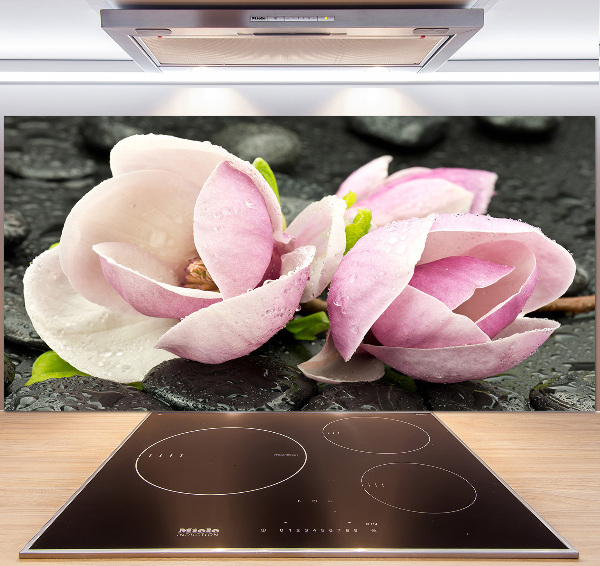 Spatscherm keuken Magnolia zensteen