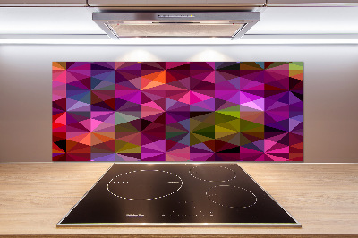Glazen achterwand keuken Abstracte golven