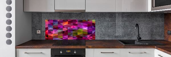 Glazen achterwand keuken Abstracte golven