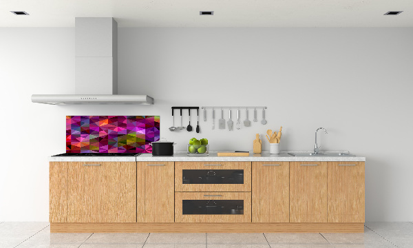 Glazen achterwand keuken Abstracte golven