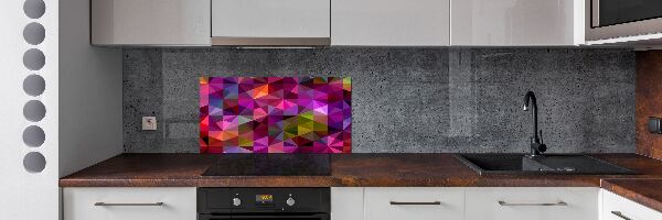 Glazen achterwand keuken Abstracte golven