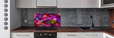 Glazen achterwand keuken Abstracte golven