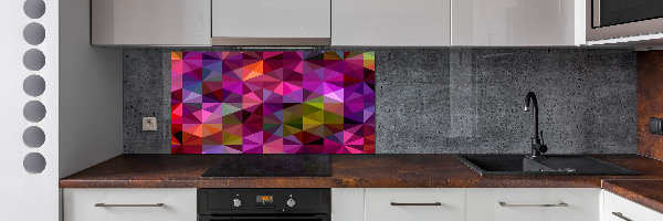 Glazen achterwand keuken Abstracte golven
